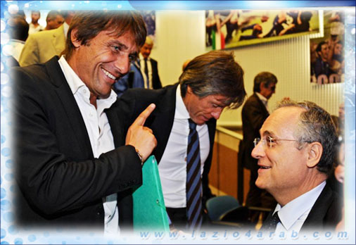 الرئيس لوتيتـو مع كونتي مدرب المنتخب الايطالي